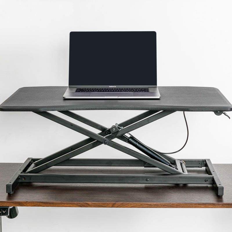 RXD1-1 Laptop Elevated Shelf X-Bracket Convertidores de escritorio de pie ajustables en altura neumática de escritorio de acero laminado en frío